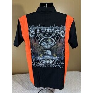 Sturgis 78th Annual Black Hills Rally South Dakota 2018 2 Sided Button Up Size M
